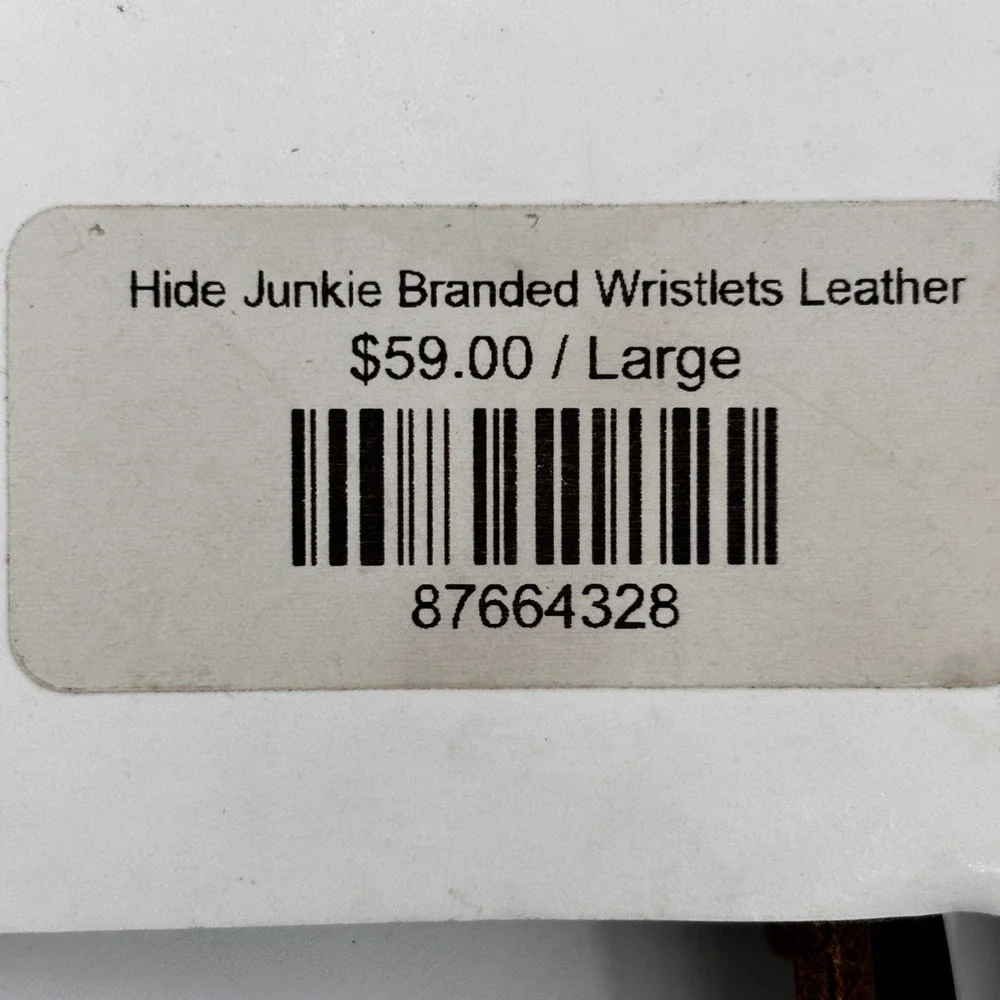 Hide Junkie Wristlet Women Large Brown Leather Embossed Brands Made in USA